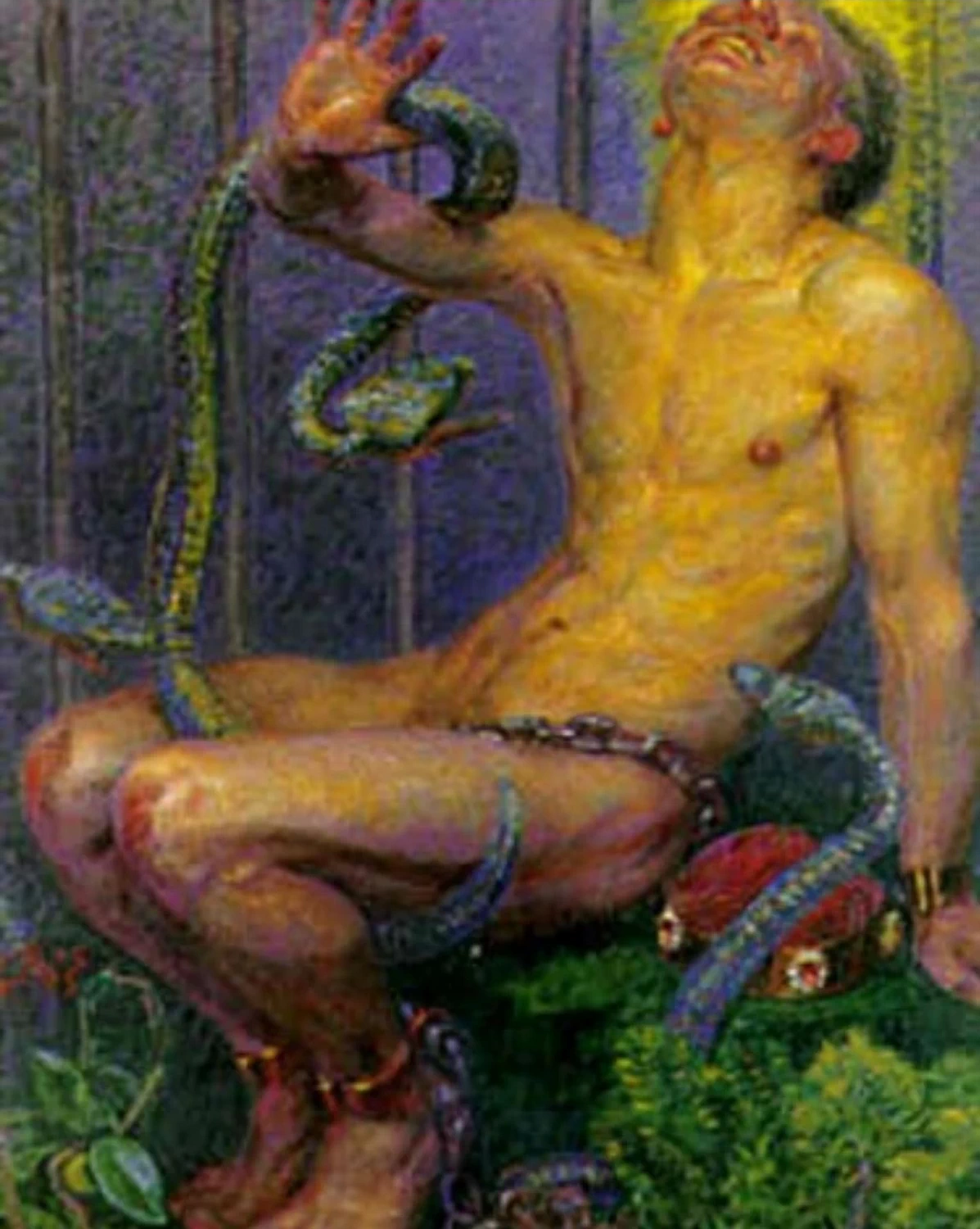 Kristian Zahrtmann - Nella fossa dei serpenti, 1915